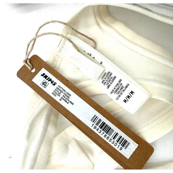 Skims Cotton Logo Dipped Underwear Marble Panties New with tags Size Medium - Picture 4 of 4